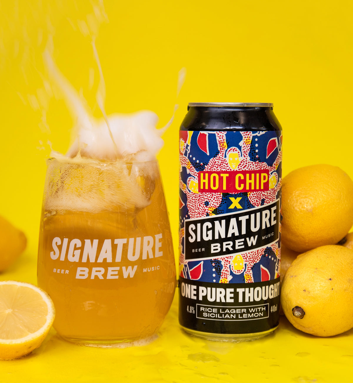 Hot Chip Collab - One Pure Thought - Rice Lager With Sicilian Lemon