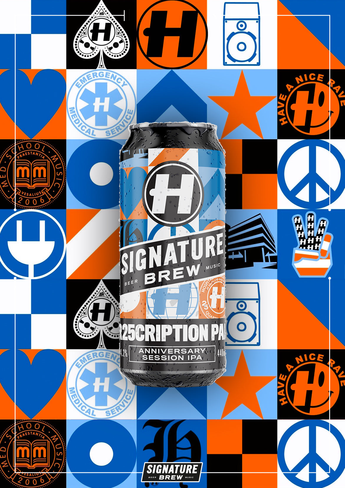 Hospital Records Beer, Signature Brew Collab, Drum & Bass, East London, UK Brewery